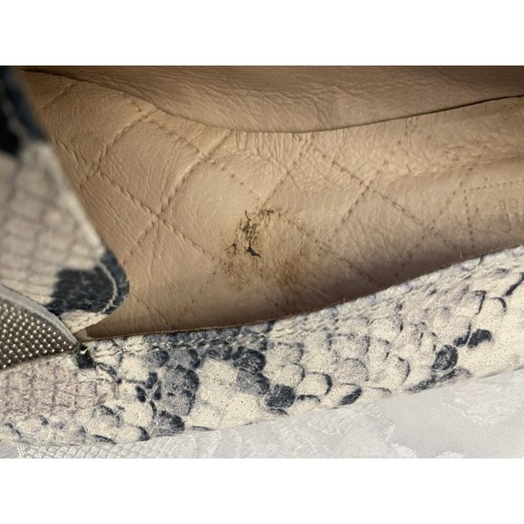 Hispanitas Flats Snake Print Leather Loafers spanish Sz 41 EU 10 USA - Picture 3 of 11